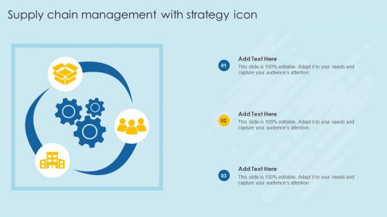 Supply Chain Management With Strategy Icon