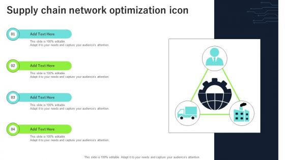 Supply Chain Network Optimization Icon
