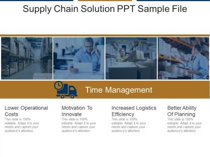 Supply chain solution ppt sample file