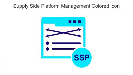 Supply Side Platform Management Colored Icon In Powerpoint Pptx Png And Editable Eps Format