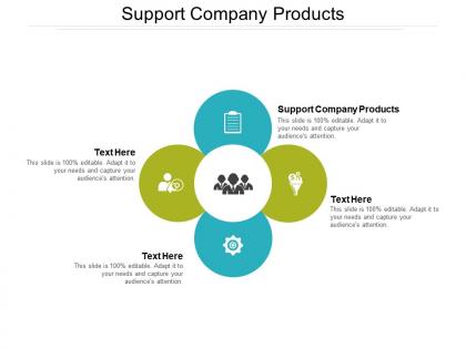 Support company products ppt powerpoint presentation slides skills cpb