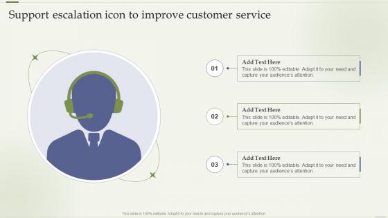 Support Escalation Icon To Improve Customer Service