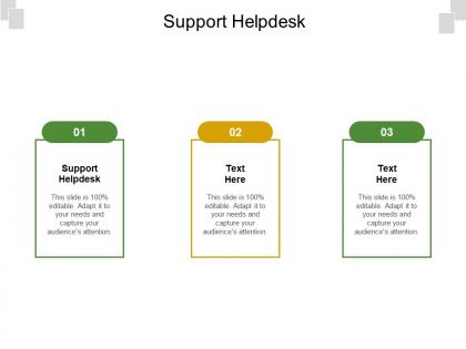 Support helpdesk ppt powerpoint presentation styles outfit cpb