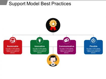 Support model best practices ppt infographic template
