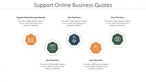Support Online Business Quotes Ppt Powerpoint Presentation Professional Example Cpb