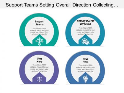 Support teams setting overall direction collecting performance information