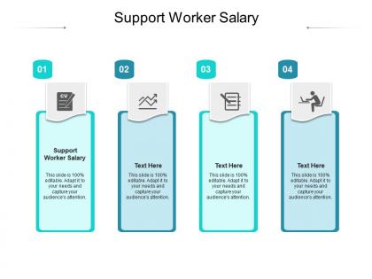 Support worker salary ppt powerpoint presentation summary icon cpb