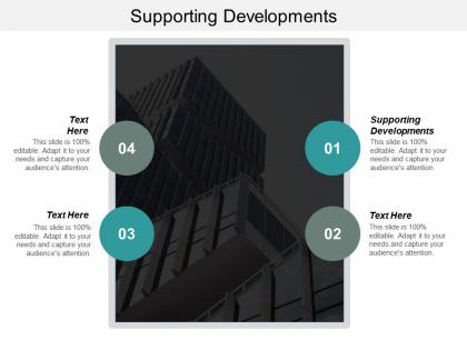 Supporting developments ppt powerpoint presentation gallery master slide cpb