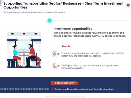 Supporting transportation sector businesses short term investment opportunities ppt powerpoint show