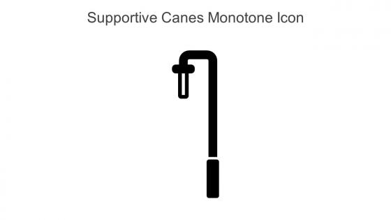 Supportive Canes Monotone Icon In Powerpoint Pptx Png And Editable Eps Format