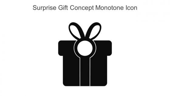 Surprise Gift Concept Monotone Icon In Powerpoint Pptx Png And Editable Eps Format