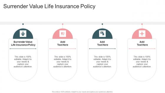 Surrender Value Life Insurance Policy In Powerpoint And Google Slides Cpb