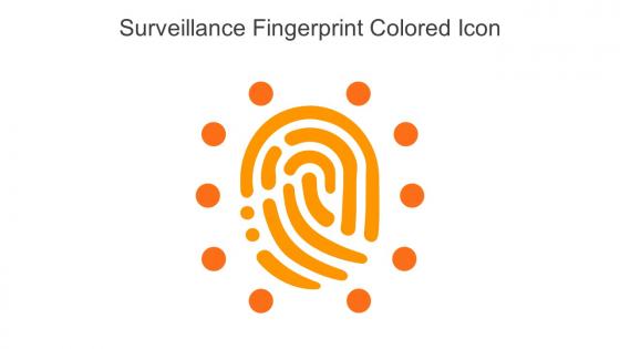 Surveillance Fingerprint Colored Icon In Powerpoint Pptx Png And Editable Eps Format