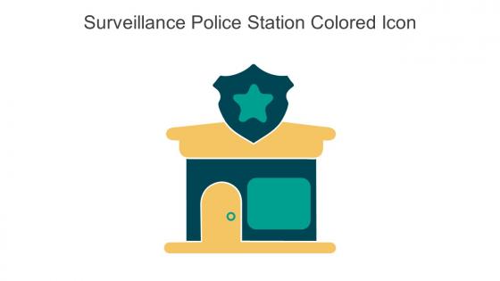 Surveillance Police Station Colored Icon In Powerpoint Pptx Png And Editable Eps Format