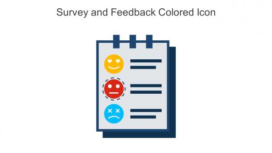 Survey And Feedback Colored Icon In Powerpoint Pptx Png And Editable Eps Format