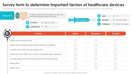 Survey Form To Determine Important Factors Embracing Digital Transformation In Medical TC SS