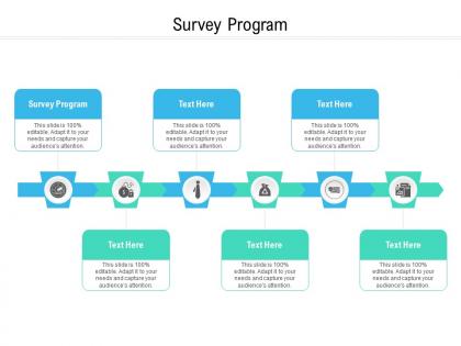 Survey program ppt powerpoint presentation inspiration visual aids cpb