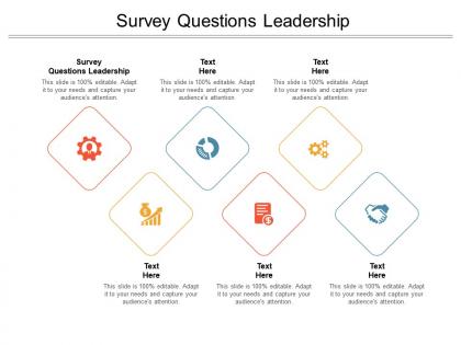 Survey questions leadership ppt powerpoint presentation summary graphics cpb