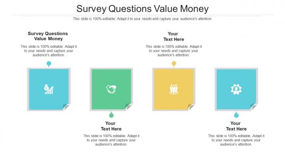 Survey questions value money ppt powerpoint presentation model diagrams cpb