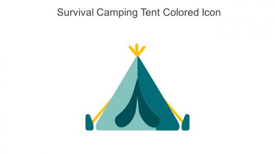 Survival Camping Tent Colored Icon In Powerpoint Pptx Png And Editable Eps Format