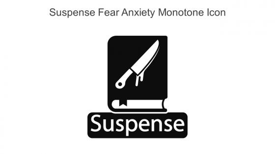 Suspense Fear Anxiety Monotone Icon In Powerpoint Pptx Png And Editable Eps Format