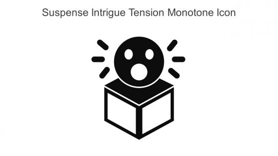 Suspense Intrigue Tension Monotone Icon In Powerpoint Pptx Png And Editable Eps Format