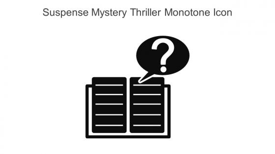 Suspense Mystery Thriller Monotone Icon In Powerpoint Pptx Png And Editable Eps Format