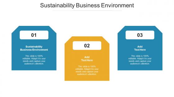 Sustainability Business Environment Ppt Powerpoint Presentation Examples Cpb