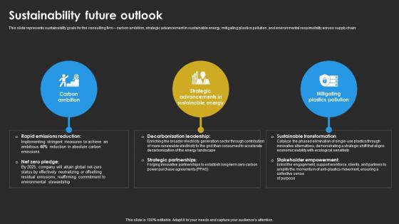Sustainability Future Outlook Advisory Services Provider Profile Company Profile CP SS V