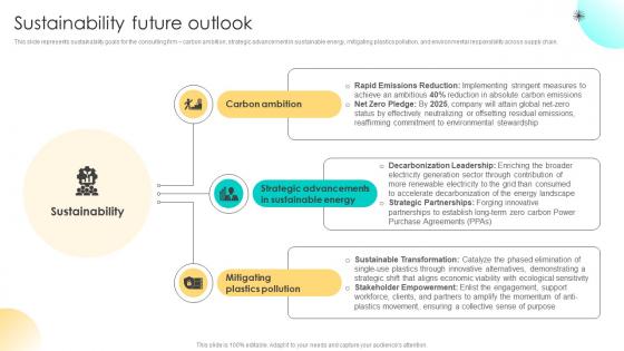 Sustainability Future Outlook Management And Strategy Advisory Firm Profile CP SS V