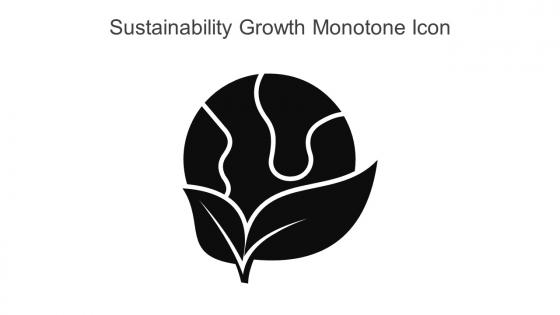 Sustainability Growth Monotone Icon In Powerpoint Pptx Png And Editable Eps Format