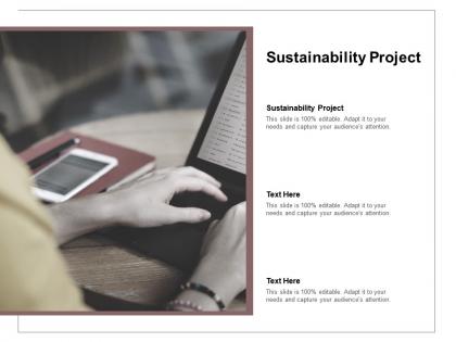 Sustainability project ppt powerpoint presentation icon model cpb