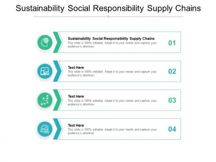 Sustainability social responsibility supply chains ppt powerpoint presentation master slide cpb