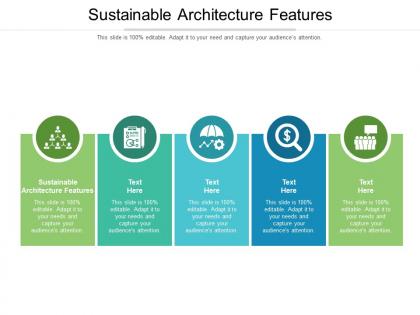 Sustainable architecture features ppt powerpoint presentation infographics graphic tips cpb