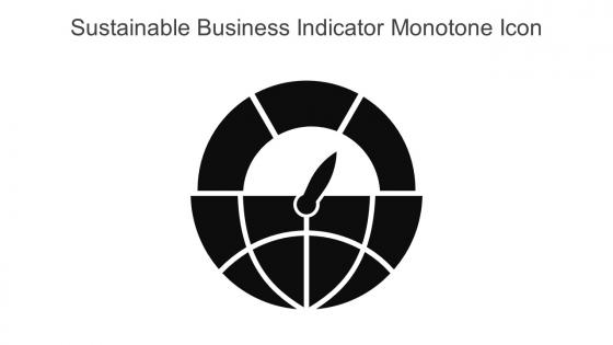 Sustainable Business Indicator Monotone Icon In Powerpoint Pptx Png And Editable Eps Format