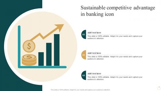 Sustainable Competitive Advantage In Banking Icon