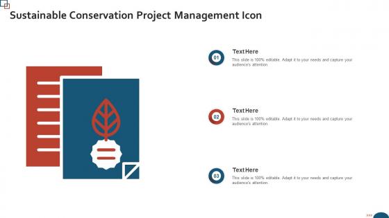 Sustainable Conservation Project Management Icon