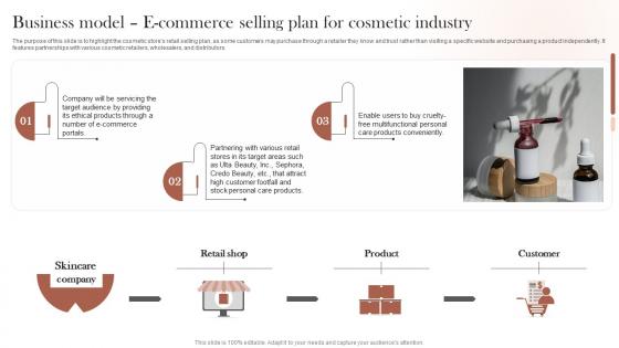 Sustainable Cosmetic Business Plan Business Model E Commerce Selling Plan For Cosmetic BP SS