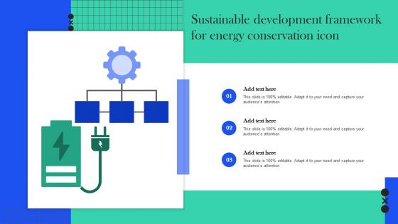 Sustainable Development Framework For Energy Conservation Icon