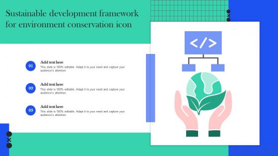 Sustainable Development Framework For Environment Conservation Icon