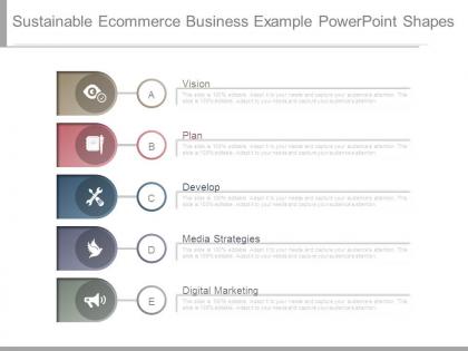 Sustainable ecommerce business example powerpoint shapes