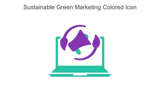 Sustainable Green Marketing Colored Icon In Powerpoint Pptx Png And Editable Eps Format