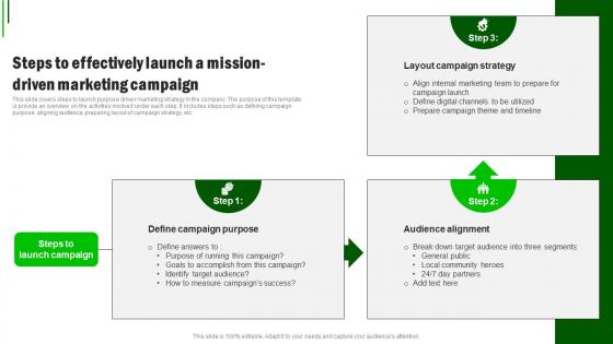 Sustainable Marketing Strategies Steps To Effectively Launch A Mission MKT SS V