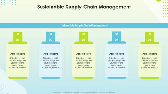 Sustainable Supply Chain Management In Powerpoint And Google Slides Cpb