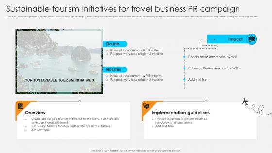 Sustainable Tourism Initiatives For Travel Streamlined Marketing Plan For Travel Business Strategy SS V