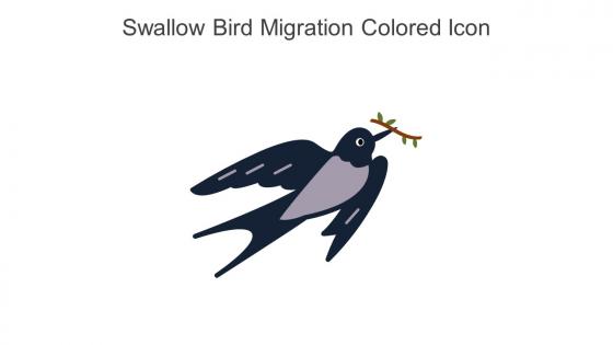 Swallow Bird Migration Colored Icon In Powerpoint Pptx Png And Editable Eps Format