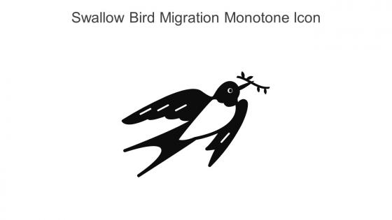 Swallow Bird Migration Monotone Icon In Powerpoint Pptx Png And Editable Eps Format
