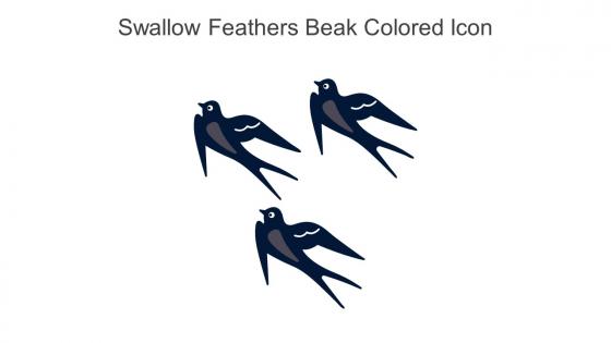 Swallow Feathers Beak Colored Icon In Powerpoint Pptx Png And Editable Eps Format