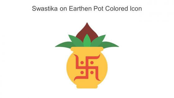 Swastika On Earthen Pot Colored Icon In Powerpoint Pptx Png And Editable Eps Format