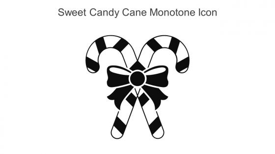Sweet Candy Cane Monotone Icon In Powerpoint Pptx Png And Editable Eps Format